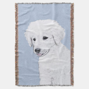 Kuvasz-schildering - Cute Original Dog Art Deken