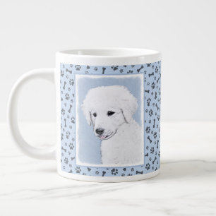 Kuvasz-schildering - Cute Original Dog Art Extra Grote Beker
