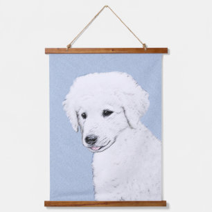 Kuvasz-schildering - Cute Original Dog Art Hangend Wandkleed