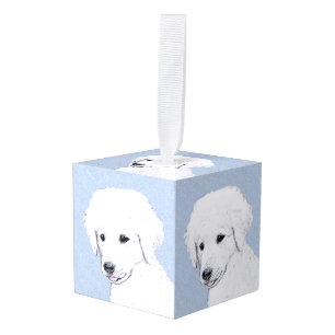 Kuvasz-schildering - Cute Original Dog Art Kubus Ornament