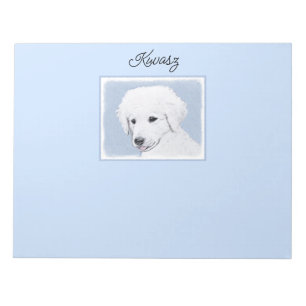 Kuvasz-schildering - Cute Original Dog Art Notitieblok
