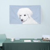 Kuvasz-schildering - Cute Original Dog Art Spandoek (Beurs)