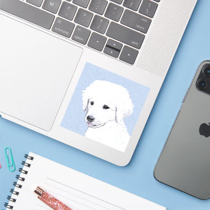 Kuvasz-schildering - Cute Original Dog Art Sticker