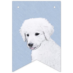 Kuvasz-schildering - Cute Original Dog Art Vlaggetjes