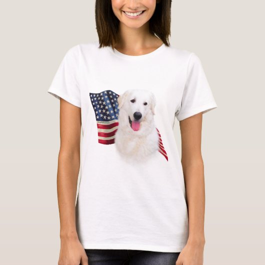 Kuvasz Vlag T-shirt (Voorkant)