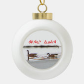 Kuvianak Innovia - Honkers - Canada Gese Keramische Bal Ornament (Voorkant)