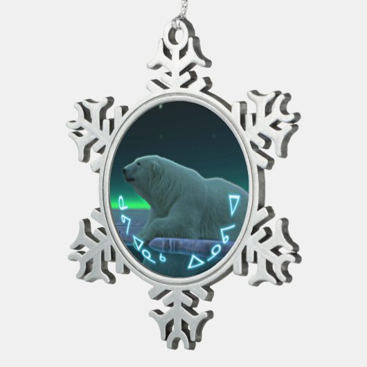 Kuvianak Innovia - Ice Edge Polar Beer Tin Sneeuwvlok Ornament (Rechts)