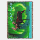 Kuvianak Innovia - Northern Lights Moose Deken (Voorkant Verticaal)