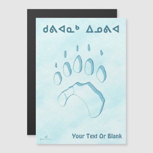 Kuvianak Innovia - Polar Beer Paw Print (Voorkant / Achterkant)