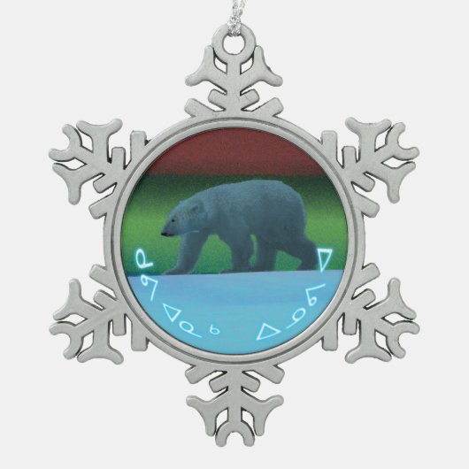 Kuvianak Innovia - Polar Lights Polar Beer Tin Sneeuwvlok Ornament (Voorkant)