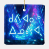 Kuvianak Innovia - Qaanaaq - Noorderlicht Keramisch Ornament (Achterkant)