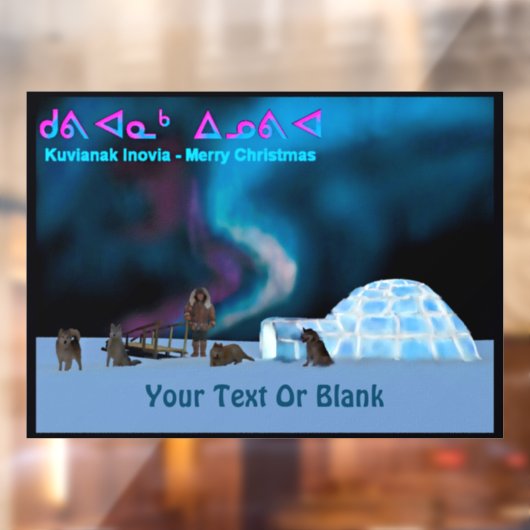 Kuvianak Innovia - Ver Noord Kerst Raamsticker (Vel 2)