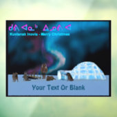 Kuvianak Innovia - Ver Noord Kerst Raamsticker (Vel 3)