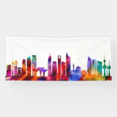 Kuwait City Skyline Spandoek (Horizontaal)