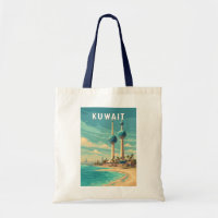 Kuwait Illustratie Reis Kunst Vintage