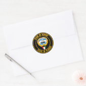 Kuwait Round Emblem Ronde Sticker (Envelop)