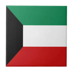 Kuwait Vlag Keramische Tegels Tegeltje