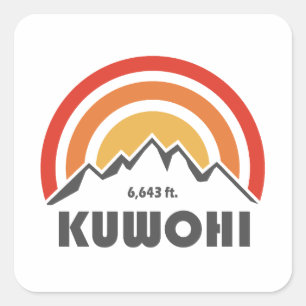 Kuwohi North Carolina, Tennessee Vierkante Sticker