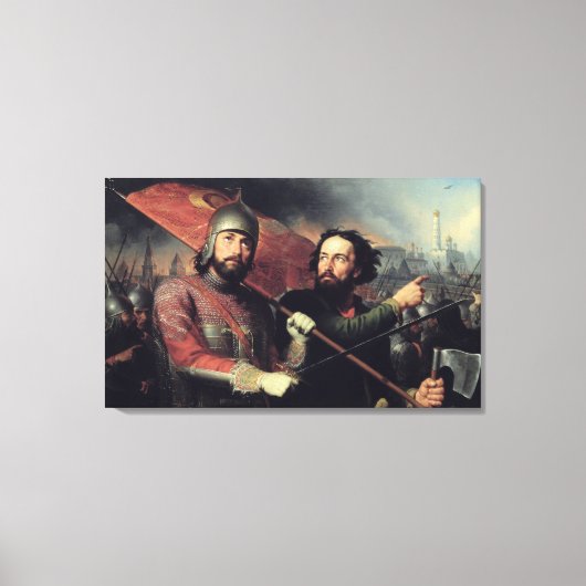 Kuzma Minin & Dmitry Pozharsky Canvas Afdruk (Voorkant)