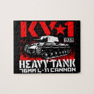 KV-1 zware sovjettank Legpuzzel