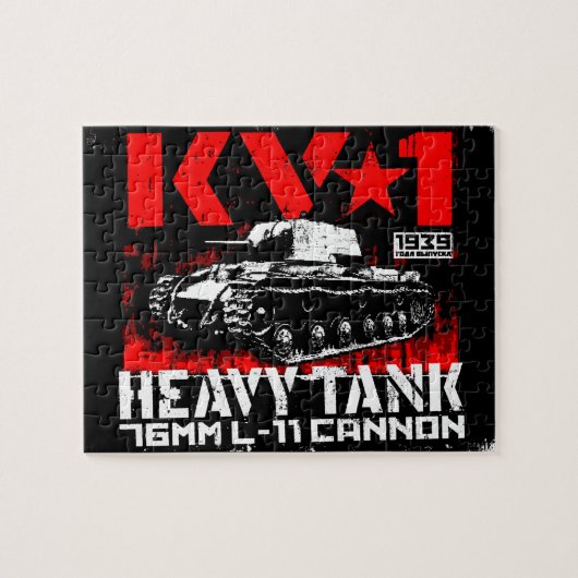 KV-1 zware sovjettank Legpuzzel (Horizontaal)