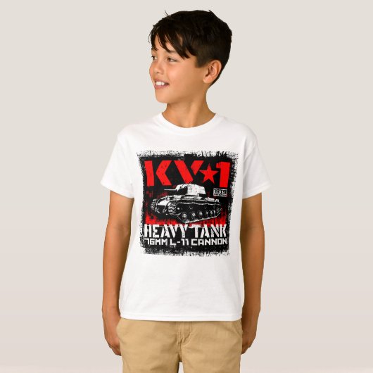 KV-1 zware sovjettank T-shirt (Voorkant volledig)