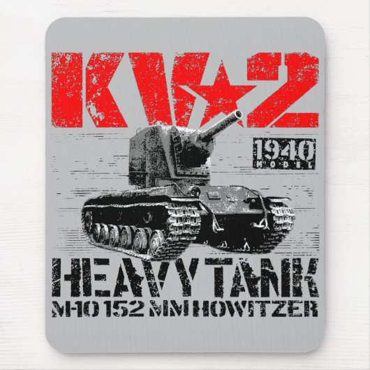 KV-2 zware sovjettank Muismat (Voorkant)