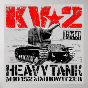 KV-2 zware sovjettank Poster