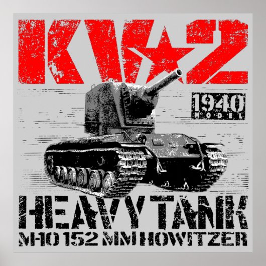 KV-2 zware sovjettank Poster (Voorkant)