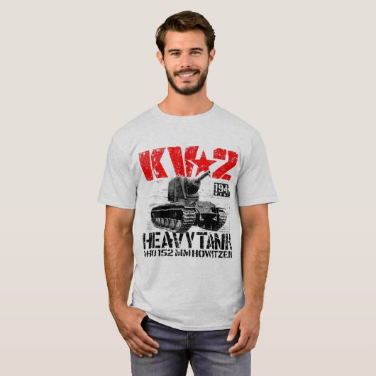 KV-2 zware sovjettank T-shirt (Voorkant volledig)