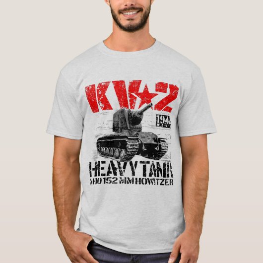 KV-2 zware sovjettank T-shirt (Voorkant)