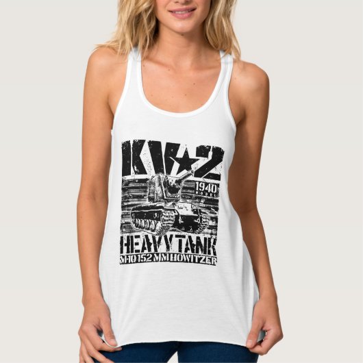 KV-2 zware sovjettank Tanktop (Voorkant)