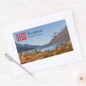 Kvaloya Island Rechthoekige Sticker (Envelop)