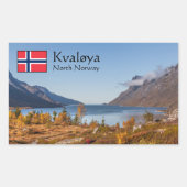 Kvaloya Island Rechthoekige Sticker (Voorkant)