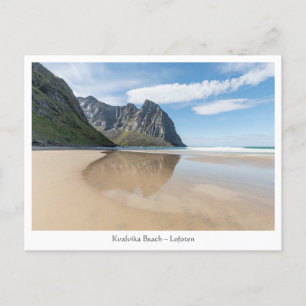 Kvalvika Beach Lofoten Briefkaart