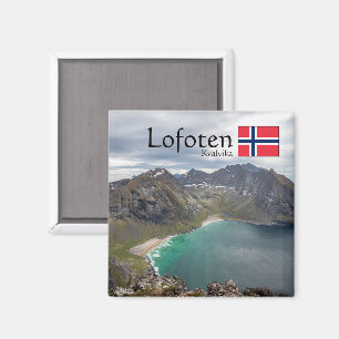 Kvalvika Lofoten Norway Magneet