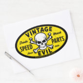  kwaad 007A Ovale Sticker (Envelop)