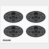 Kwaad 012B Ovale Sticker (Vel)