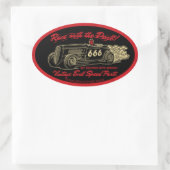  kwaad 013A Ovale Sticker (Tas)