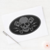 Kwaad 015A Ovale Sticker (Envelop)