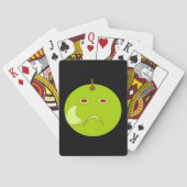 Kwaad Apple met Scar Halloween-spelkaarten Pokerkaarten (Achterkant)