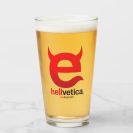 Kwaad “e” – Logo pintglas Glas