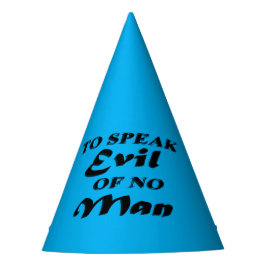 Kwaad spreken van geen Man Feesthoedjes