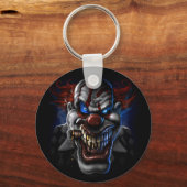 Kwaadaardig Clownengezicht Sleutelhanger (Voorkant)