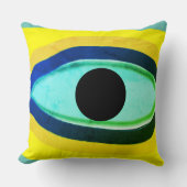 Kwaadaardig Oog Abstract Kussen (Voorkant)