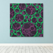 Kwaadaardig Trippy Abstract Slijmgaten Ontwerp Pat Canvas Afdruk (Insitu (Houten vloer))