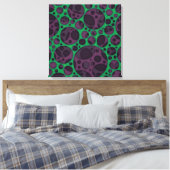 Kwaadaardig Trippy Abstract Slijmgaten Ontwerp Pat Canvas Afdruk (Insitu (Slaapkamer))