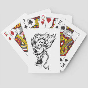 Kwaadaardige clown Poker speelkaarten
