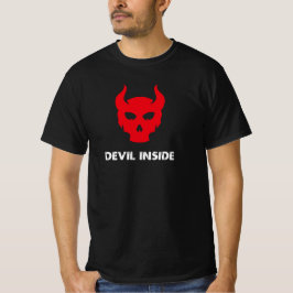 Kwaadaardige Duivel Schedel Horror T-shirt