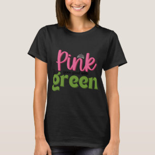 Kwaadaardige filmcitaat Roze past goed bij Groen T-shirt